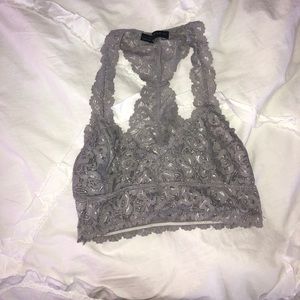 GREY LACE BRALETTE!!!